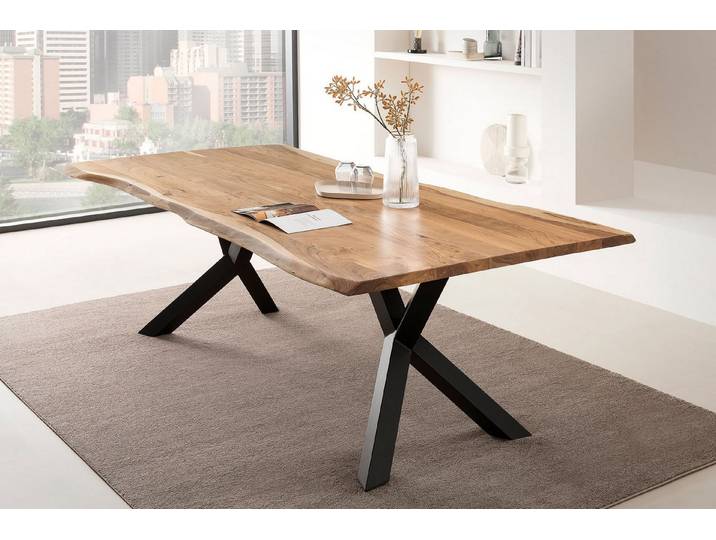 SalesFever Esstisch Designertisch für Mahlzeiten, Massivholz geölt und zweifach gewachst