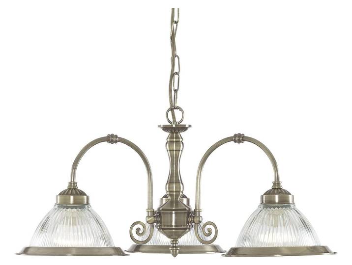 Plafonnier\, laiton antique\, H 82 cm\, AMERICAN DINER