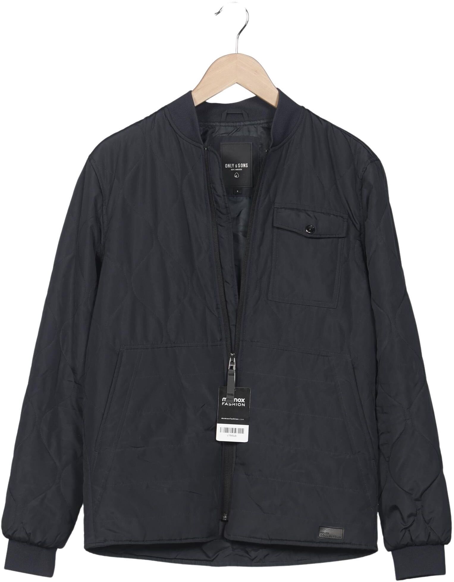 Only & Sons Herren Jacke, Marineblau, Gr. S, Synthetik - Second Hand