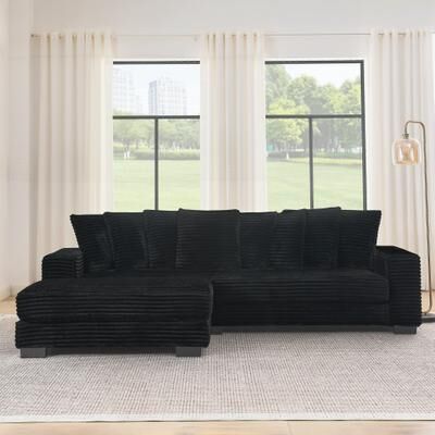 L-Shaped Modular Convertible Sofa
