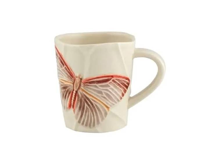 Bordallo Pinheiro Cláudia Schiffer Tasse Wolkige Schmetterlinge