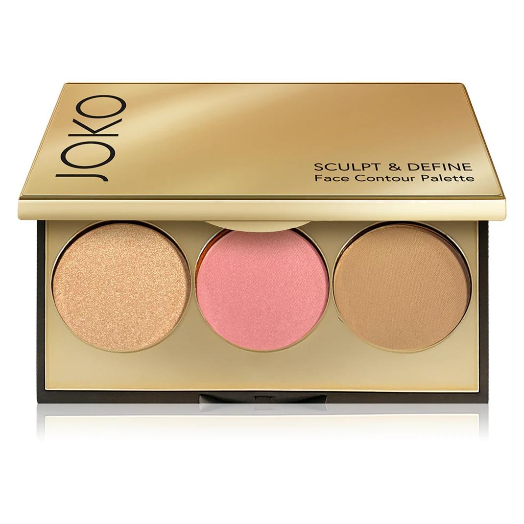 Jokon Konturpalette zum Modellieren und Definieren (02 Mocha Haze, Bronzer, Highlighter, 8 g) (68334811)