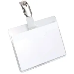 Durable, Informationsschild, Hartfolien-Namensschilder mit Clip oben offen