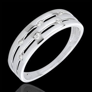 Edenly Diamantring Sommernacht in WeiÃŸgold