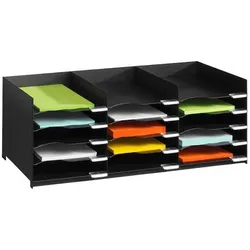 PAPERFLOW Sortierstation DIN A4 15-Fach  schwarz