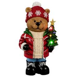 Konstsmide 4171-000 Weihnachtsdeko, sonstige Teddybär Mehrfarbig LED Mehrfarbig, Bunt Timer