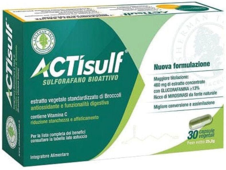 SHERMAN TREE Srl ACTisulf Sulforafano Bioattivo, 30 Capsule