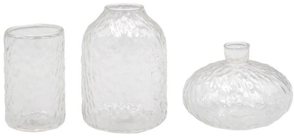 Leeff Mini vaasjes MICHA wit set van 3