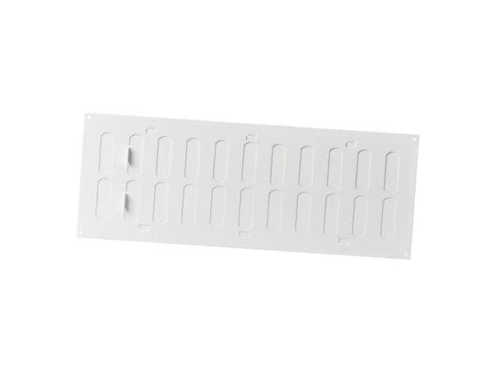 Schuifrooster van plaatstaal 400x150 mm - Wit ventilatierooster EUROPLAST uitlaatrooster