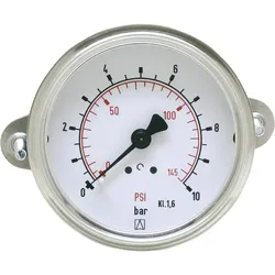 Manometer Stahlbl.Dreik.0-10bar 50mm G1/4