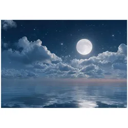 FOTOTAPETE Meer Mond Blau 200x140 cm