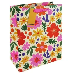 Clairefontaine 6er-Pack Geschenktasche »Blumen« 26,5x14x33cm, 26.5x3.3x1.4 cm
