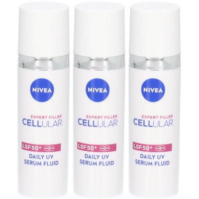 Nivea Cellular Expert Filler Daily UV Serum Fluid LSF 50 30ml x3 3x30 ml