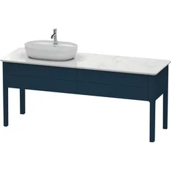 Duravit Luv Waschtischunterbau stehend, 1733 x 570 mm, 2 Auszüge, LU9563L9898, Farbe: Nachtblau Seidenmatt Lack