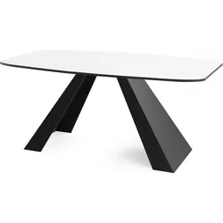 ESSTISCH Monte rechteckig ausziehbar, Weiß 180-220/90/76 cm