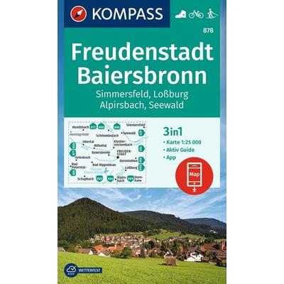 KOMPASS Wanderkarte 878 Freudenstadt, Baiersbronn, Simmersfeld, Loßburg, Alpirsbach 1:25.000, Sonstige von , KOMPASS Freytag & Berndt,