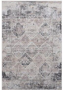 Klair Living PAYAS Collection Cream / Anthracite / Traditional Non-Shedding Area Rug