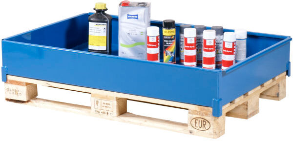 Intra Pallebassin Lav 150 L, Hxbxd 20,5x81x125, Blå