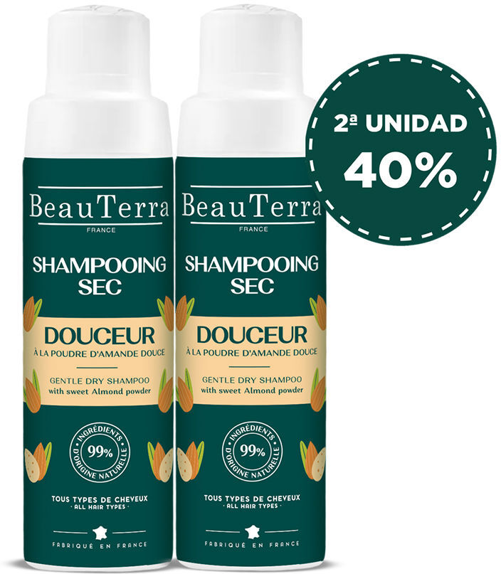 Beauterra Shampooing Soin champú en seco suave pack 2 x 50 gr
