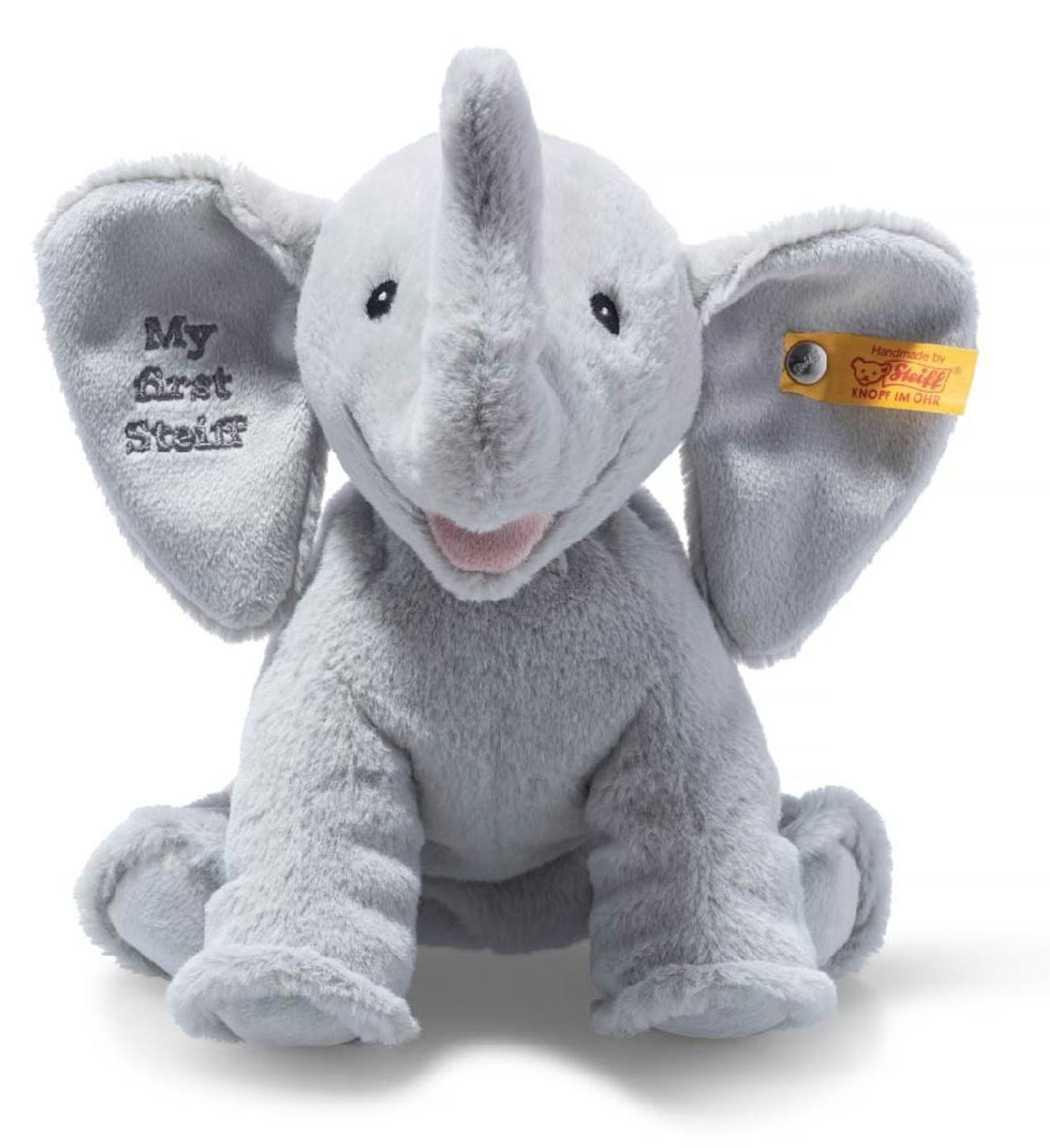 Steiff Olifant Ellie Friends My First, Grijs, Hoogte: 24 cm