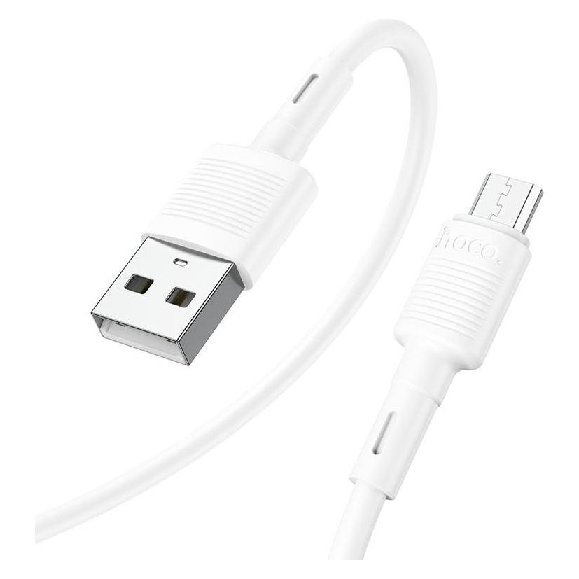 Hoco USB-A to microUSB Kabel X83 Victory, Weiss (1 m, USB 2.0, 18 W) (57862739)