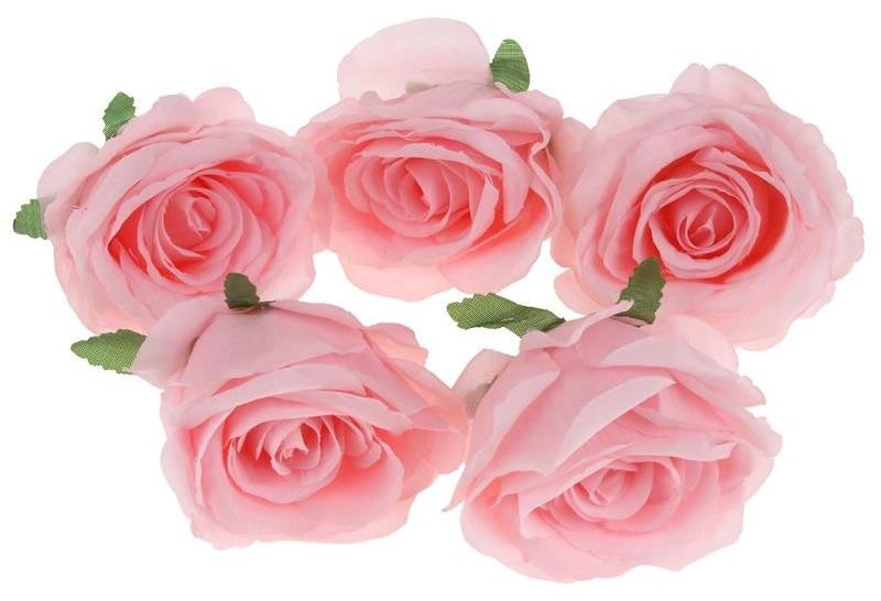 Nobo Kids kunstbloemen voor decoratie, 5 stuks - lichtroze