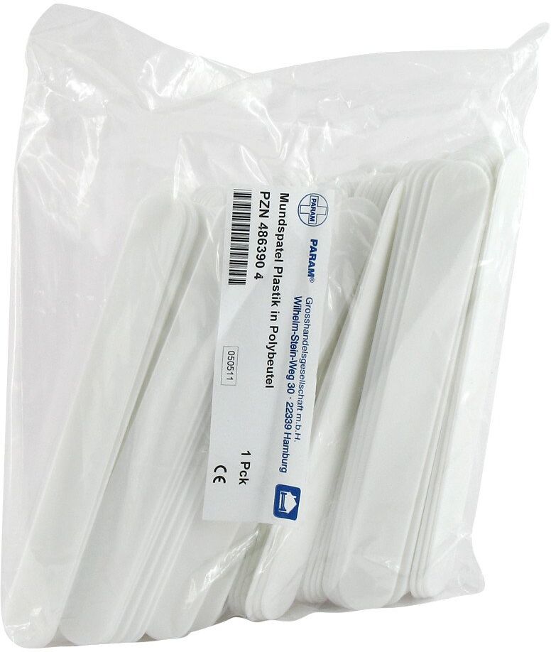 Spatel Mund Plastik 100stk