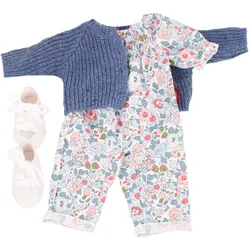 Götz - Kombi Cool Summer Gr. XL (45–50 cm) – Sommer‐Overall, Strickjacke & Sneakers für Stehpuppen