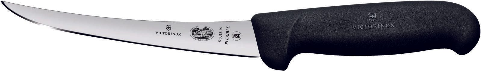 VICTORINOX Ausbeinmesser Fibrox silber, schwarz 5.6613.15