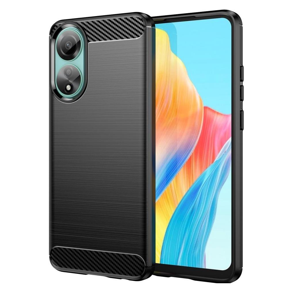 Screenguard Oppo A58 4G Hülle Carbon Brushed Soft TPU (Oppo A58 4G) (00033437)