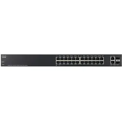 Cisco SF220-24: 24 Port Smart Plus Switch (24 Ports), Netzwerk Switch, Schwarz