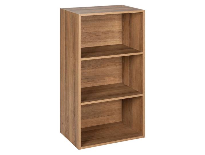 Bibliothek KIKI 29x42x80cm 3 Fächer 3 Tablare nussbaum