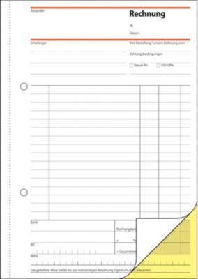 sigel® Rechnungsbuch SD031, DIN A5 hoch, 2 x 40 Blatt, selbstdurchschreibend