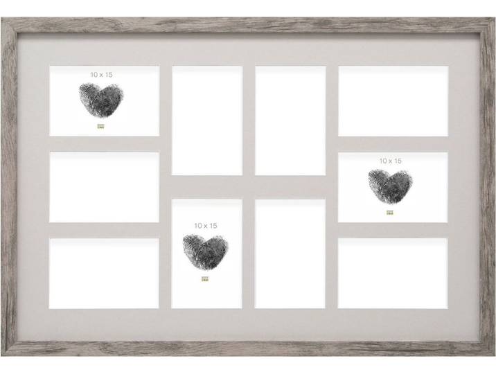 Deknudt Frames multifotolijst S45RH7 P10 - grijs-beige - 10x 10x15 cm