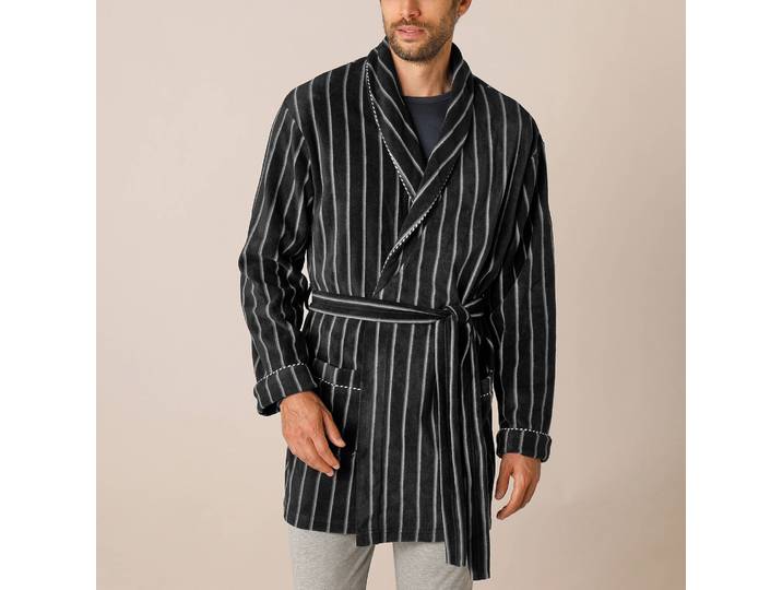 Robe de chambre courte maille polaire - Blancheporte