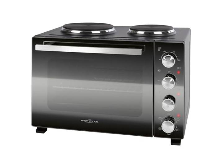 Mini-four ProfiCook® avec plaques de cuisson et broche rotative 32 L Chaleur tournante\, chaleur supérieure\, chaleur inférieure\, broche rotative Petit four Mini-four PC KK 1302