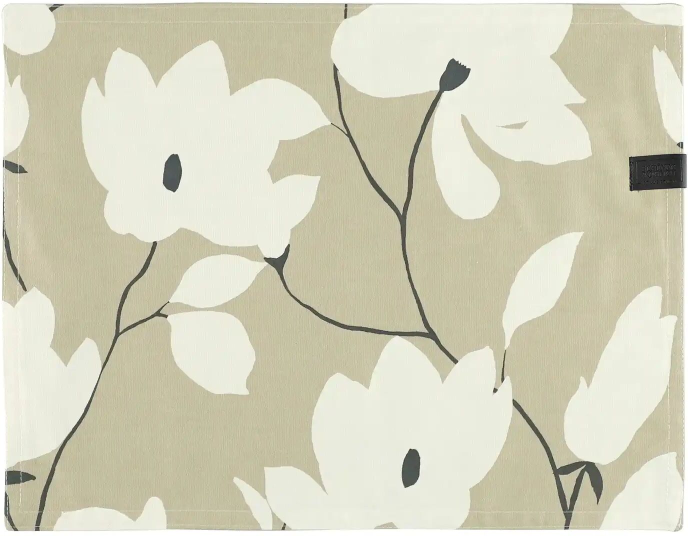 SCHÖNER WOHNEN Kollektion 2er Tischset  SW-Fleur ¦ beige ¦ 100% Baumwolle ¦ Maße