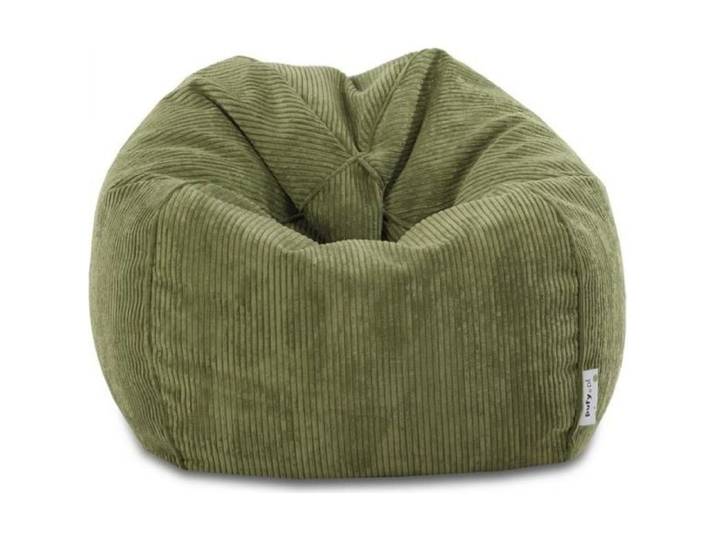 Pouf Poire Fauteuil Velours côtelé Sacoche Vert