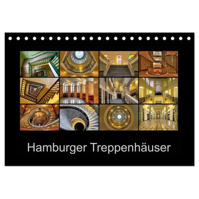 Hamburger Treppenhäuser (Tischkalender 2026 DIN A5 quer), CALVENDO Monatskalender