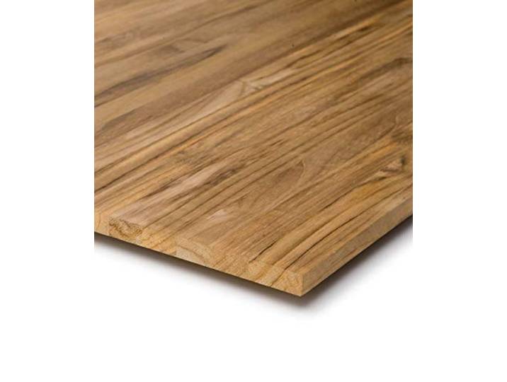 BioMaderas Teak Massivholz Regalboden 18mm Stärke/Tischplatte/Arbeitsplatte/Möbelbauplatte/Zuschnitt/FSC® 100% durchgehend