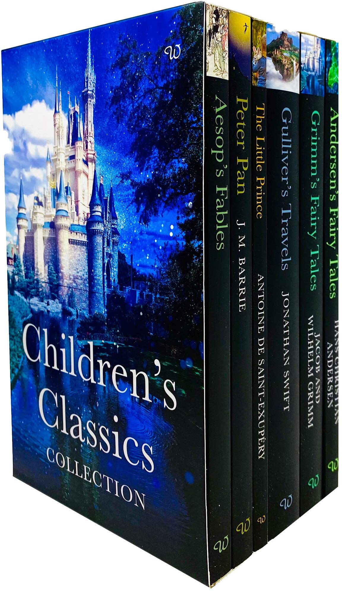 Wilco Books Children's Classics Collection 6 Books Set (Aesop's Fables, Peter Pan, Little Prince, Gulliver's Travels & Fairy Tales) - Ages 7-9 - Paperback