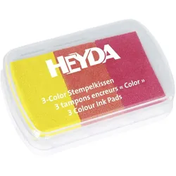 5x Heyda, Stempel, Stempelkissen Rottöne