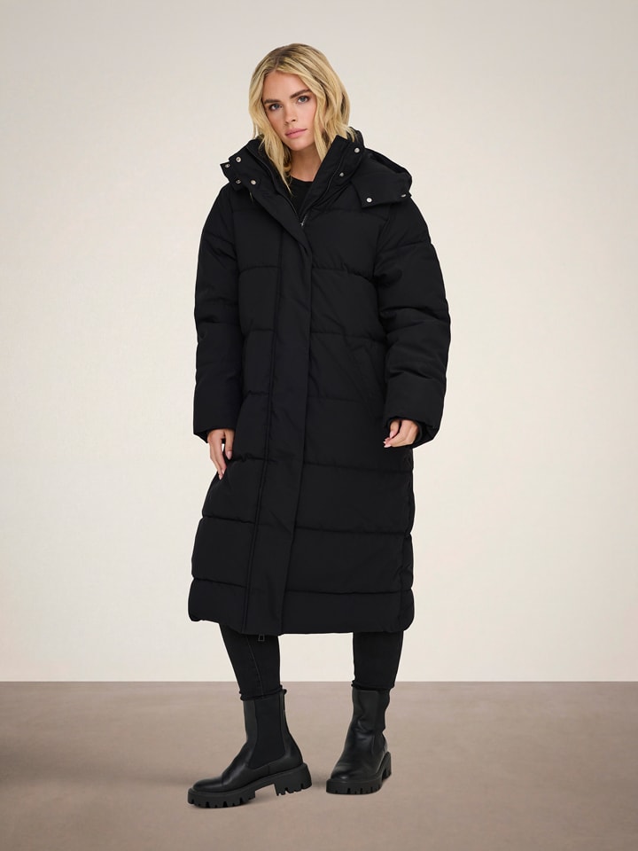 JDY Wintermantel "Maja" in Schwarz - XS