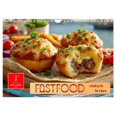 Fastfood einfach lecker (Wandkalender 2027 DIN A4 quer), CALVENDO Monatskalender
