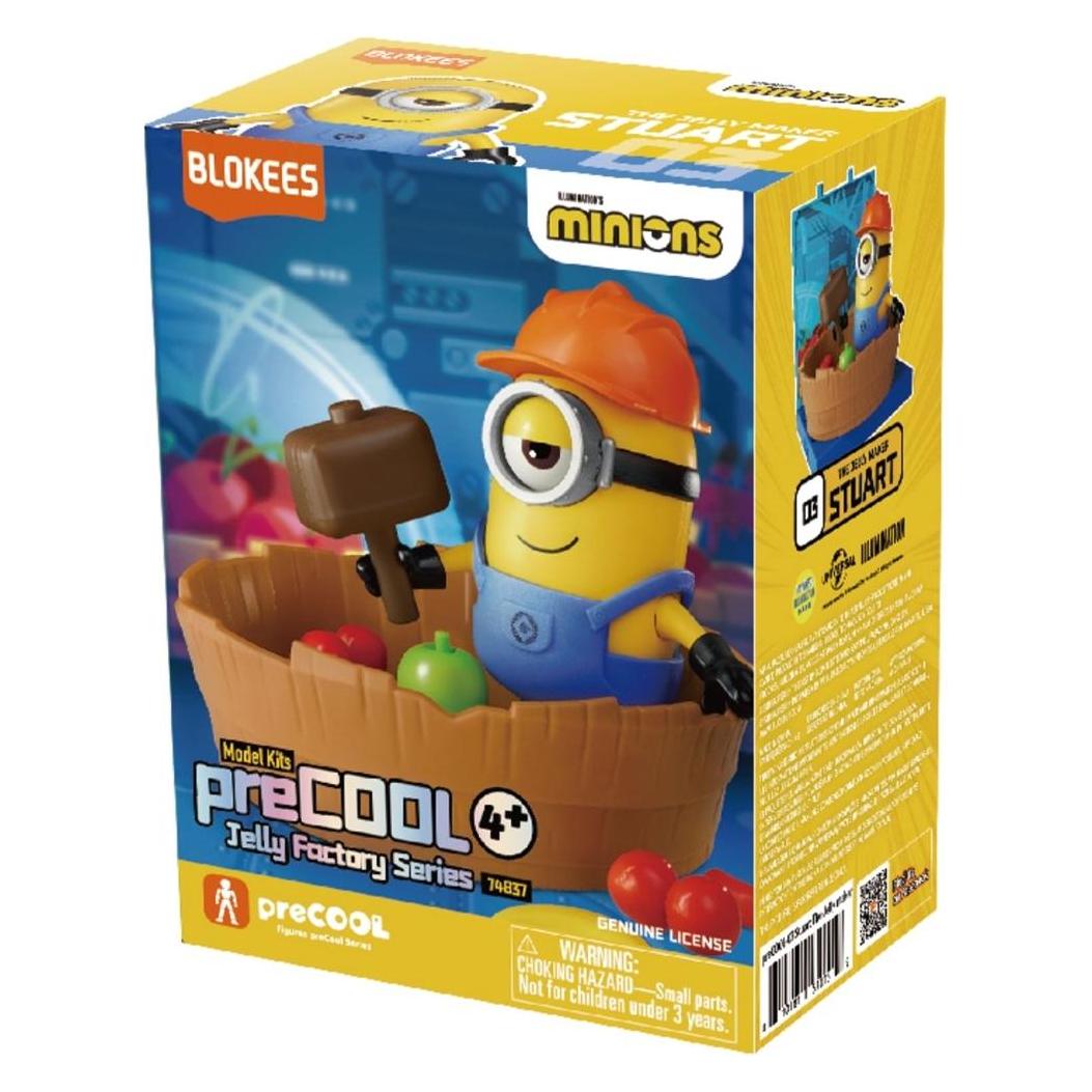 Blokees Minions PreCool Jelly Factory Series 1 Plastic Model Kit 03 Stuart the Jelly maker (74837)