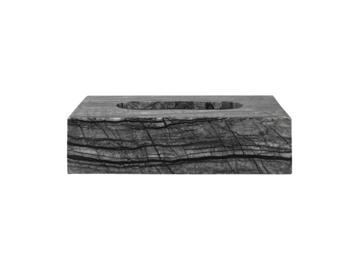 Mette Ditmer Coffret à mouchoirs Marble 14x25,5 cm Noir-gris