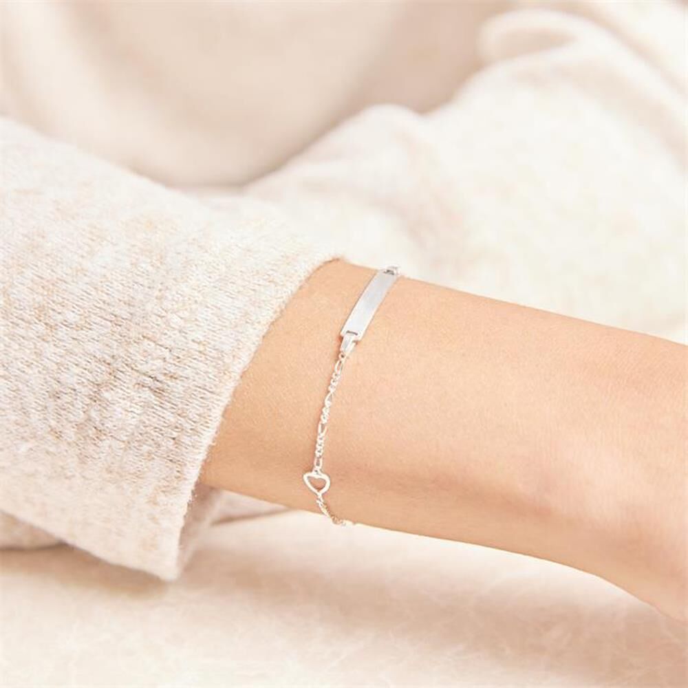 Unique 925 Silberarmband Gravur silber