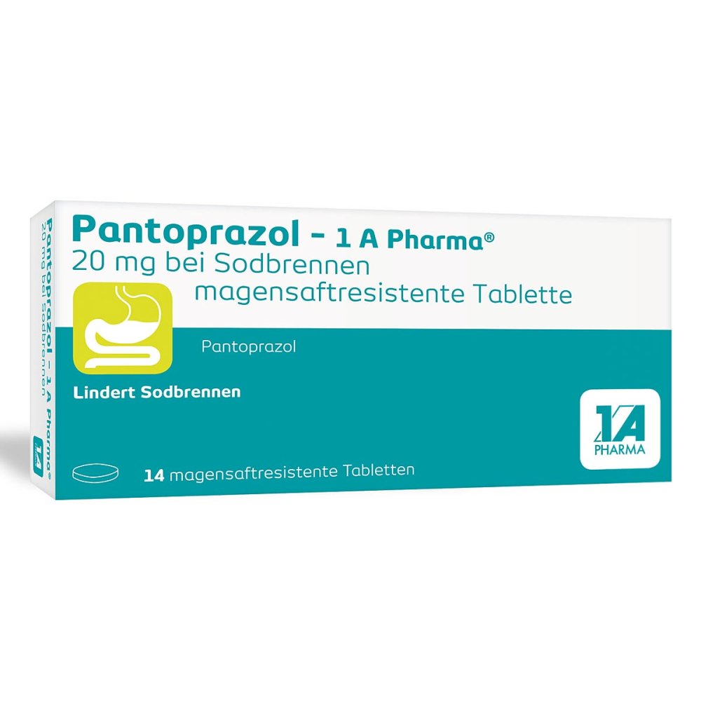 1 A Pharma GmbH Pantoprazol - 1 A Pharma® 20 mg bei Sodbrennen 06486311