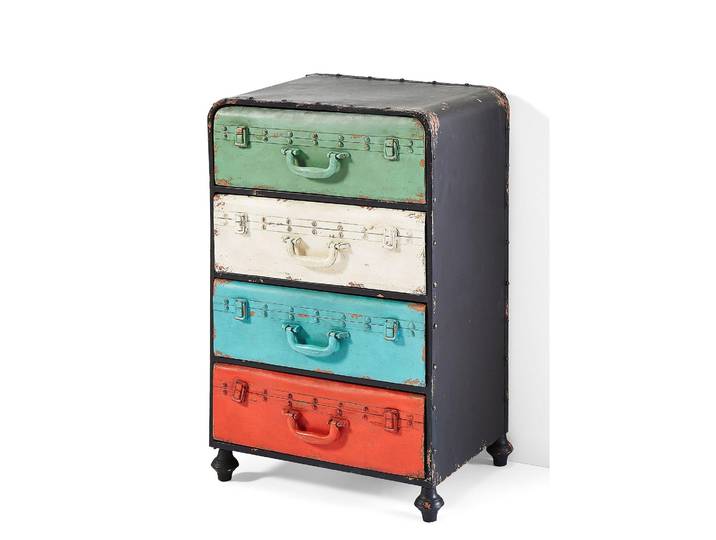 bonprix Kommode, 71x45x32 cm, Diese Kommode zaubert den Stil von Weltenbummlern in die Wohnung!, bunt