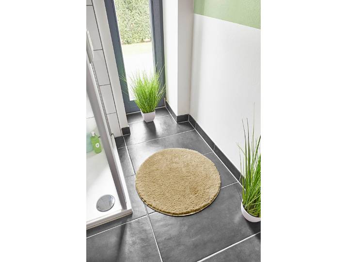 Tapis de bain Florida rond Ø 60cm Marron/Taupe